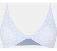 Jack Wills Knot Front Crop Top Bikini Fleuri bleu 8 (XS) Female