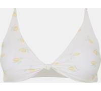 Jack Wills Knot Front Crop Top Bikini Imprimé citron 14 (L) Female