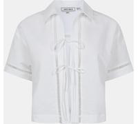 Jack Wills Linen Broderie Shirt Blanc éclatant 10 (S) Female