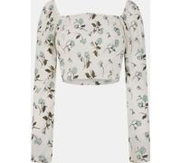 Jack Wills Long Sleeve Fitted Blouse Floral crème 10 (S) Female