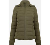 Jack Wills Luna Water Resistant Wind Resistant Detachable Hood Short Puffer Jacket Kaki 8 (XS) Female