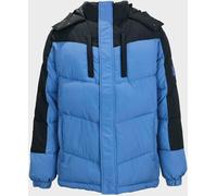 Jack Wills Men's Coast Water And Wind Resistant Hooded Short Puffer Jacket Bleu/Noir XL Male