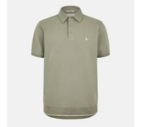 Jack Wills Waffle Textured Short-Sleeve Polo Shirt Sauge argentée M Male