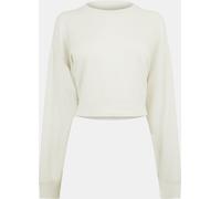Jack Wills Cropped Modal Crewneck Sweater Womens Blanc 14 (L) Female