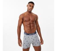 Jack Wills Multipack Boxers 3 Pack Nvy/Dms/Gry AOP Moyen Male