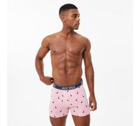 Jack Wills Multipack Boxers 3 Pack Rose/Marine AOP Très grand Male