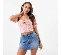 Jack Wills Off Shoulder Crop Top Impression rose 14 (L) Female