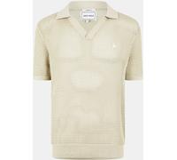 Jack Wills Open Knit Short-Sleeve Polo Shirt Pistache S Male