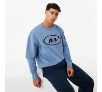 Jack Wills Oval Graphic Crew Sweater Bleu 2XL Male