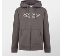 Jack Wills Graphic Zip Hoodie Mens Ardoise XL Male