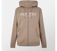 Jack Wills Pinebrook Graphic Zip Hoodie Mens Faon XL Male