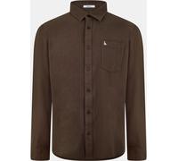Jack Wills Plain Flannel Shirt Mens Chocolat S Male