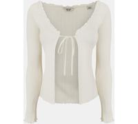 Jack Wills Pointelle Cardigan Blanc vintage 14 (L) Female
