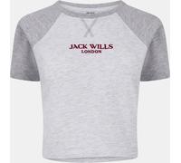 Jack Wills Pop Graphic Oversized T-Shirt Marl gris 8 (XS) Female