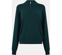 Jack Wills Quarter Zip Knitted Top Vert foncé 8 (XS) Female