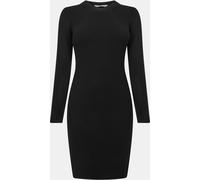 Jack Wills Rib Mini Dress Noir 10 (S) Female