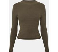 Jack Wills Rib Turtleneck Top Kaki 12 (M) Female
