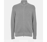 Jack Wills Rib Zip Funnel Cardigan Sweaters Men Marl gris L Male