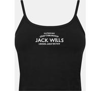 Jack Wills Roseberry Strap Vest Ladies Noir 14 (L) Female