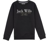 Jack Wills Script Crew Neck Sweatshirt Juniors Noir 9-10 ans Male