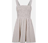 Jack Wills Shirred Skater Dress Rayure naturelle 10 (S) Female