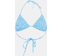 Jack Wills Shirred Triangle Bikini Top Marina Ditsy 12 (M) Female
