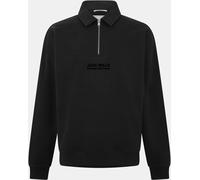 Jack Wills Slouch Quarter Zip Top Noir délavé S Male