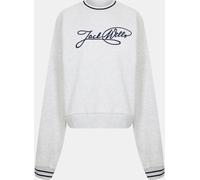 Jack Wills Sport Stripe Crew Sweater Heather clair 12 (M) Female
