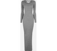 Jack Wills Square Neck Maxi Dress Charbon Marl 10 (S) Female