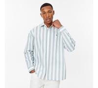 Jack Wills Stripe Long Sleeve Shirt Blanc/Vert XS Male