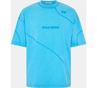Jack Wills Sunbleach Cut & Sew T-Shirt Cyan S Male