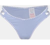 Jack Wills Tanga Bikini Bottoms Brunera/White 10 (S) Female