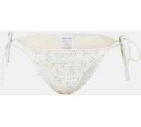 Jack Wills Tie Side Bikini Bottoms Shrd White Dits 14 (L) Female
