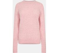 Jack Wills Tinsbury Merino Wool Blend Cable Knitted Jumper Women Rose 12 (M) Female