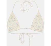 Jack Wills Triangle Bikini Top Shrd White Dits 12 (M) Female