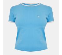 Jack Wills Trinkey Ringer T-Shirt Bleu ciel 14 (L) Female