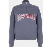Jack Wills Varsity Quarter Zip Ld54 Marine 6 (2XS) Female