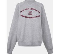 Jack Wills Vintage Crew Jumper Marl gris 12 (M) Female