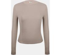 Jack Wills Waffle Lsbaby Tee Ld54 Taupe 8 (XS) Female