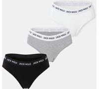 Jack Wills Wilden Multipack Boy Pants 3 Pack Ladies Blanc/Grise/Noire 16 (XL) Female