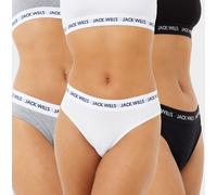 Jack Wills Wilden Multipack Boy Pants 3 Pack Ladies Blanc/Grise/Noire 6 (2XS) Female