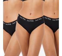 Jack Wills Wilden Multipack Boy Pants 3 Pack Ladies Noir 8 (XS) Female