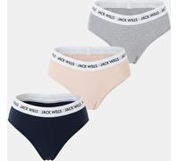 Jack Wills Wilden Multipack Boy Pants 3 Pack Ladies Rose/Marine/Gris 12 (M) Female