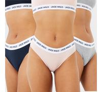 Jack Wills Wilden Multipack Boy Pants 3 Pack Ladies Rose/Marine/Gris 12 (M) Female