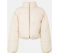 Jack Wills Women's Insulated Weather-Resistant Structured Fit Short Puffer Jacket Crème 12 (M) Female