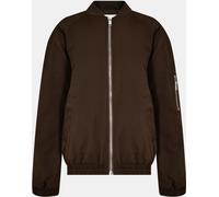 Jack Wills Women's Jw Ribbed Bomber Jacket Marron 10 (S) Female