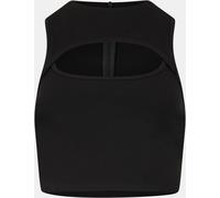 Jack Wills Women's Ponte Cut-Out Racerback Vest Noir 14 (L) Female
