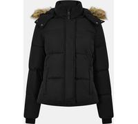 Jack Wills Riley Puffer Jacket Ladies Noir 8 (XS) Female