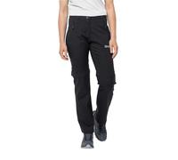 Jack Wolfskin Active Track Zip Off Pants W Pantalon de randonnée, Noir, Taille 40 Femme