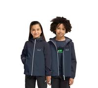 Veste de pluie enfant Jack Wolfskin ADVENTURETRIBE 2L JKT Midnight sky 140